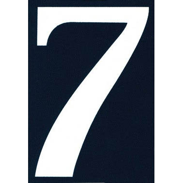 NUMERO DE RUE PVC ADHESIF 110X75MM - 7