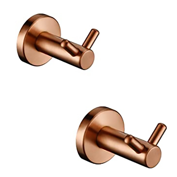 PATERE SDB L142 H143 ACIER ROSE
