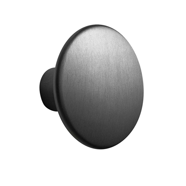 PATERE DOT ACIER NOIR D90 1T L120