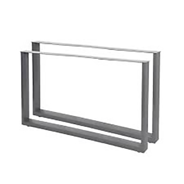 PIED TABL CARRE 400 GRIS