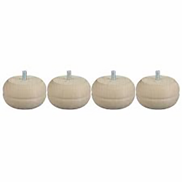 PIED BOULE D85 H50 HETRE BRUT FX4(P)