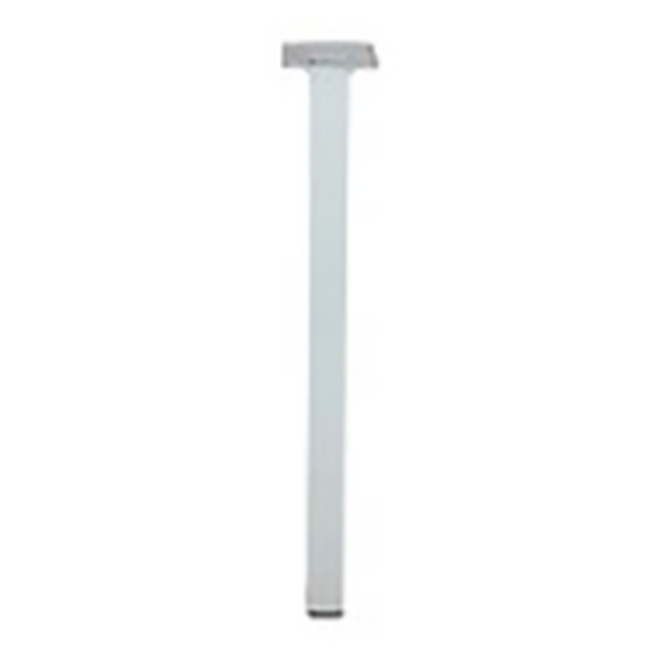 PIED 25X25 M10 ACIER BLANC H350