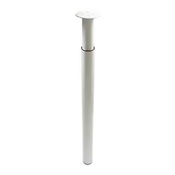 PIED ZO D30 H300 500 ACIER BLANC