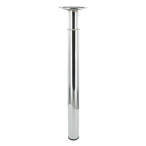 PIED ZO D30 H300 500 ACIER CHROME