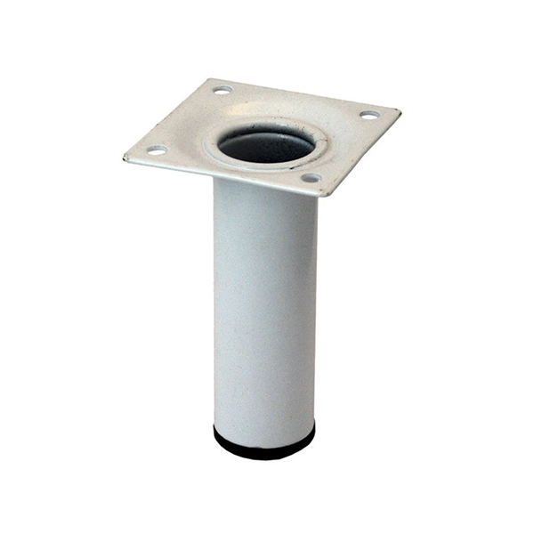 PIED D30 M10 ACIER BLANC H150