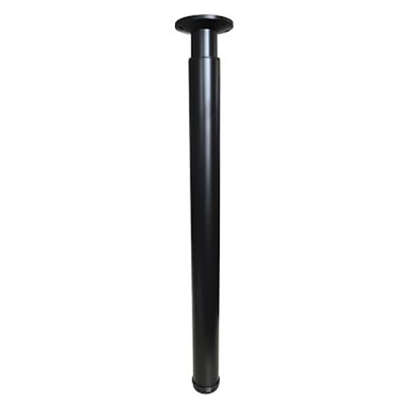 PIED D38 REGLABLE ALU NOIR H300