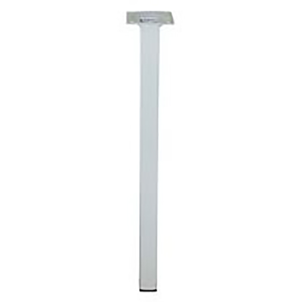 PIED 25X25 M10 ACIER BLANC H100