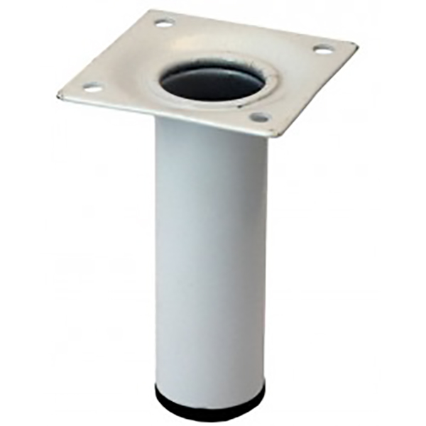 PIED D30 M10 ACIER BLANC H100