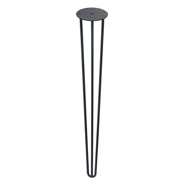 PIED FUSEAU INC D32 ACIER NOIR H710