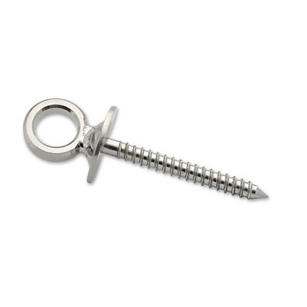 2 PITONS OEIL VIS BOIS INOS D8MMX80MM