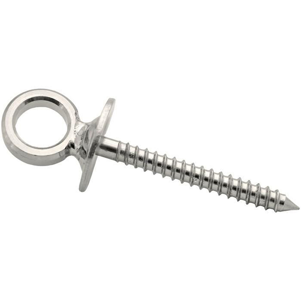 2 PITONS ŒIL VIS BOIS INOX D8MMX30MM