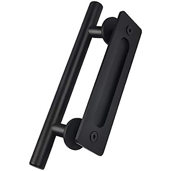 POIGNEE PORTE A COULISSE ACIER 76MM