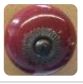 BOUTON DE MEUBLE BILLY PORCELAINE ROUGE D40