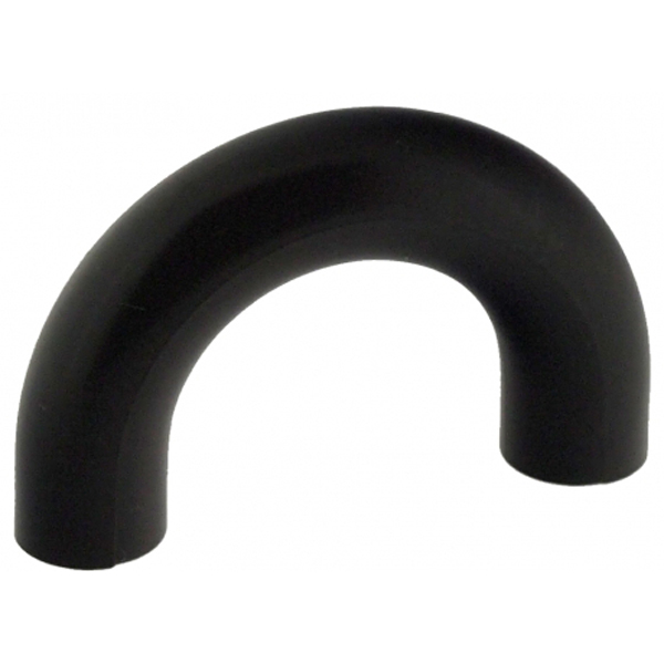 4 BOUTONS DE MEUBLE LOOPING PLASTIQUE NOIR EA32MM