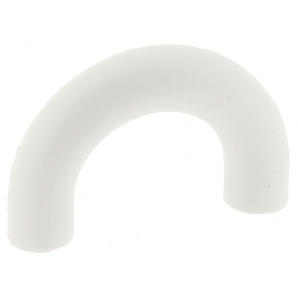 4 BOUTONS DE MEUBLE LOOPING PLASTIQUE BLANC EA32MM