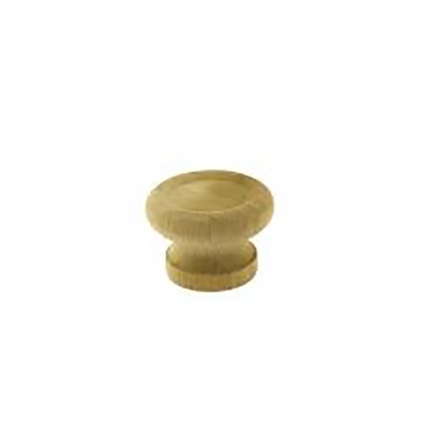 2 BOUTONS DE MEUBLE CUVETTE BOIS HETRE BRUT D40MM