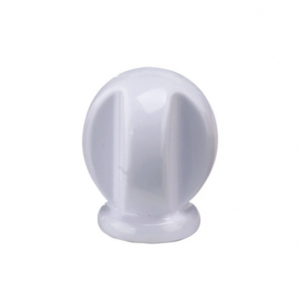 BOUTON DE MEUBLE CROIX ZAMAK BLANC D29