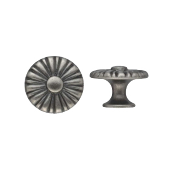 BOUTON DE MEUBLE LIBERTY ZAMAK FER PATINE D30