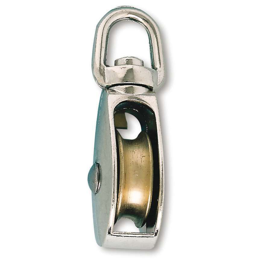 POULIE PIVOTANTE GALET POLYAMIDE D25MM POUR CORDE D6MM