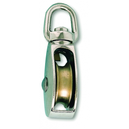 POULIE PIVOTATNTE GALET POLYAMIDE D38MM POUR CORDE D9.5MM