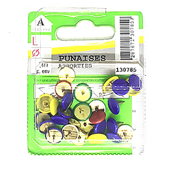 PUNAISES AC PLAST ASSOR 30P
