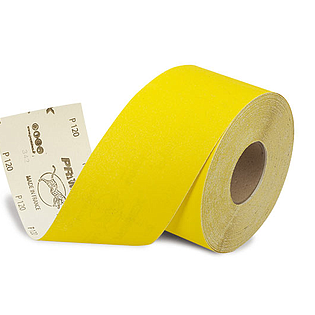 ROULEAU ABRASIF A PONCER G80 50MX120MM PRIMEX JAUNE FRANCE