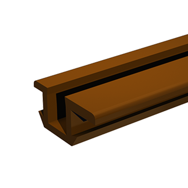 RAIL A ENCASTRER 17301 MARRON - 2M