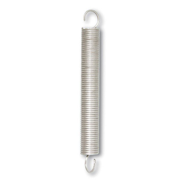 2 RESSORTS TRACTION ACIER GALVA 3KG D0.9MM L75MM