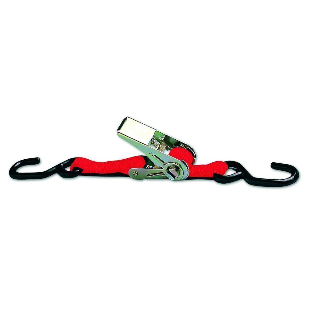 SANGLE PP TENDEUR CLIQUET + 2 CROCHETS 80KG 25MMX5M