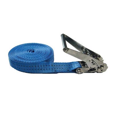 SANGLE PES BLEU AVEC TENDEUR INOX 400KG 25MMX5M