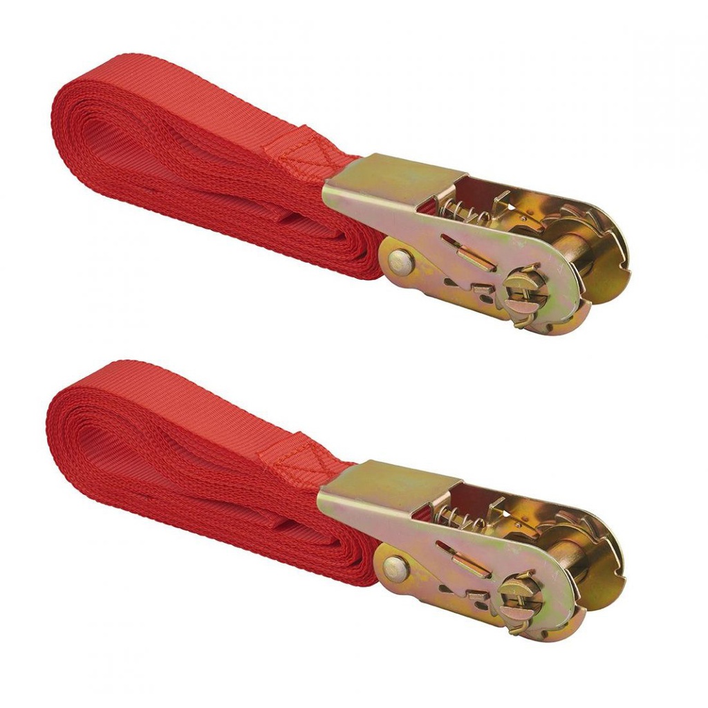 SET DE 2 SANGLES A CLIQUET 25MM X 5
