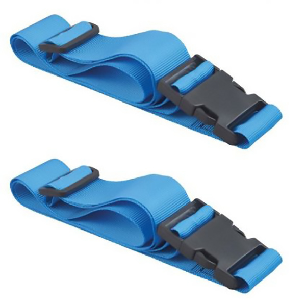 LOT DE 2 SANGLES DE BAGAGES 1.80M A BOUCLE CLIP