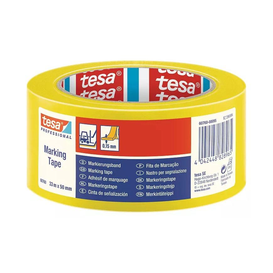BANDE DE MASQUAGE POUR SOL 33M X 50MM JAUNE