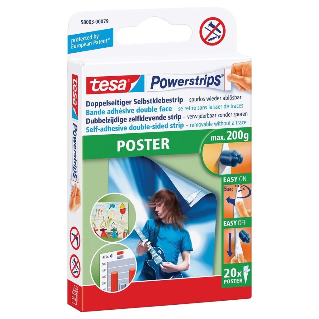 BANDE ADHESIF TESA PS POUR PAPIER (X20)