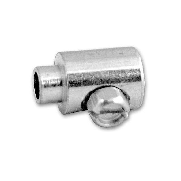 4 SERRE-CABLES VELO LATER. ACIER ZINGUE POUR CABLE D3MM