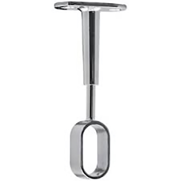 SUPPORT MILIEU REGLABLE D25 ZAMAK CHROME X1