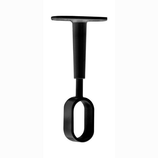 SUPPORT MILIEU REGLABLE OVALE 30X15 ZAMAK NOIR X1