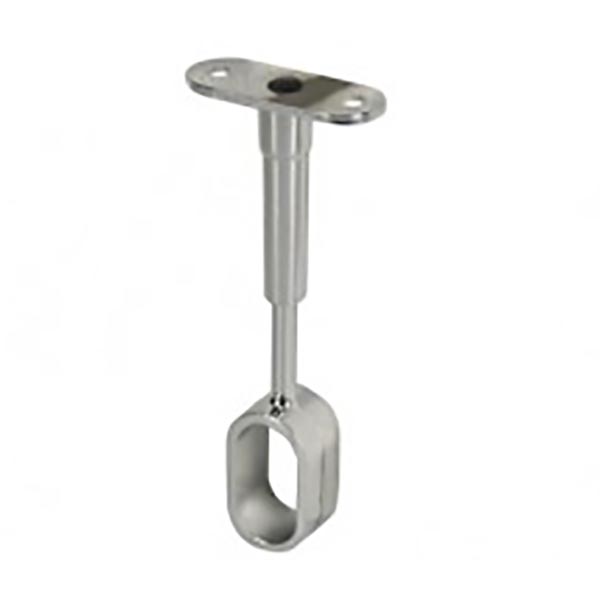 SUPPORT MILIEU REGLABLE OVALE 30X15 ZAMAK CHROME X1