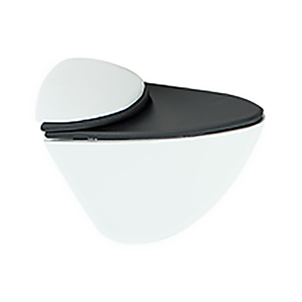 SUPPORT TABLETTE 4 A 24MM ZAMAC BLANC
