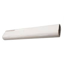 TUBE PENDERIE OVALE 30X15 BLANC 2M