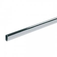 TUBE PENDERIE OVALE 30X15 CHROME 2M