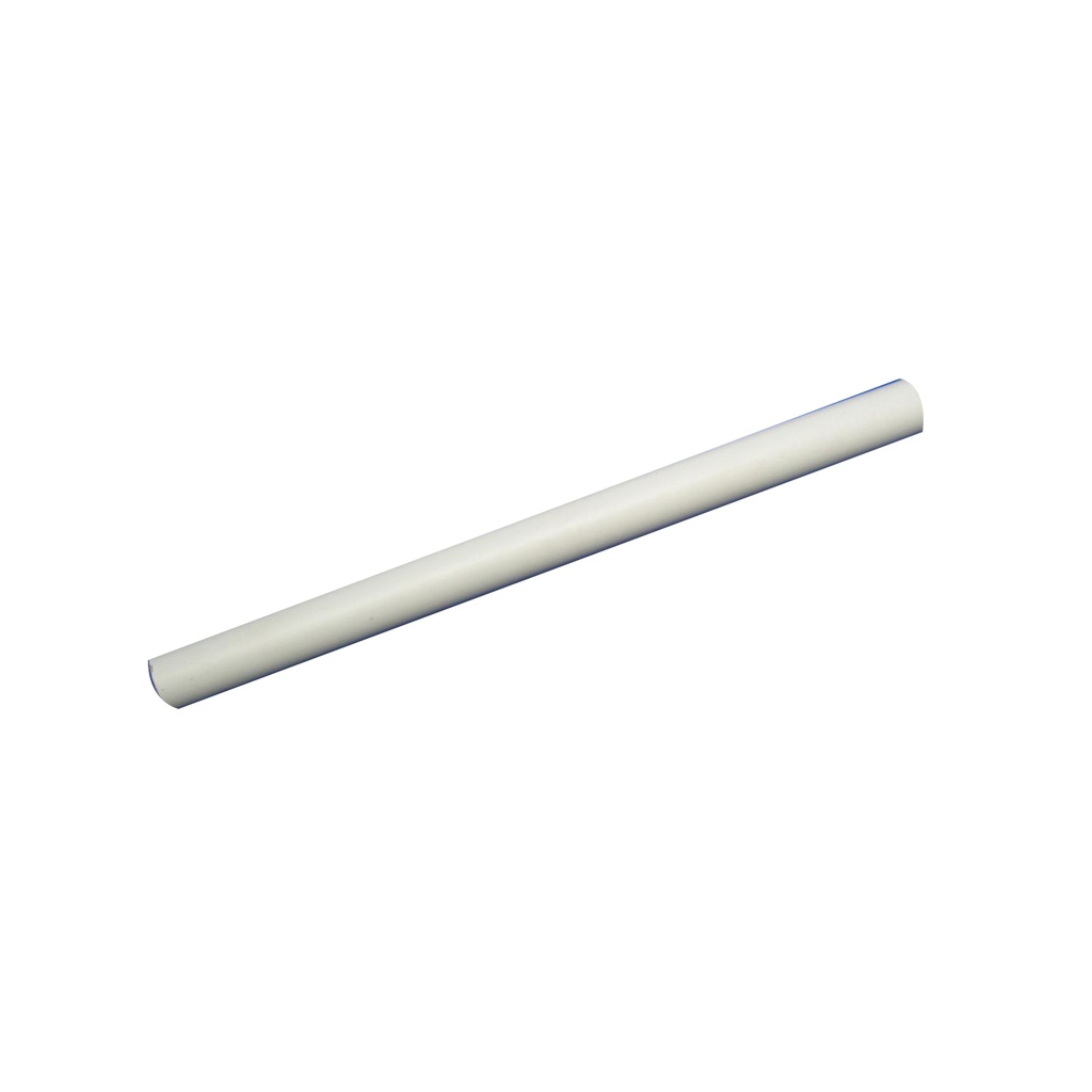 TUBE DE PENDERIE SOUDE 15MM 2M00 PLASTIFIE BLANC 374201 STRAUSS