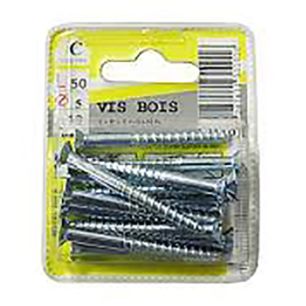 VIS BOIS T.F.F ACIER ZG 5.0X50 13P CQ15