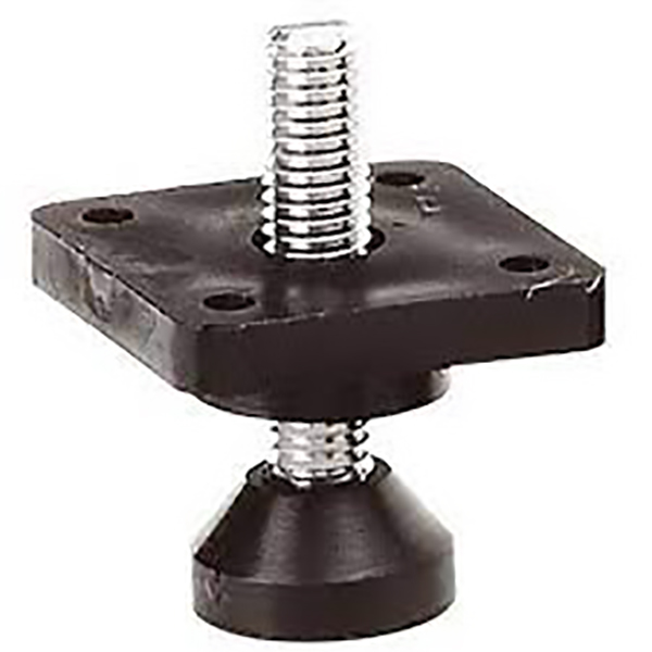 VERIN REGLABLE PLAT M8 H45 MP NOIR X2