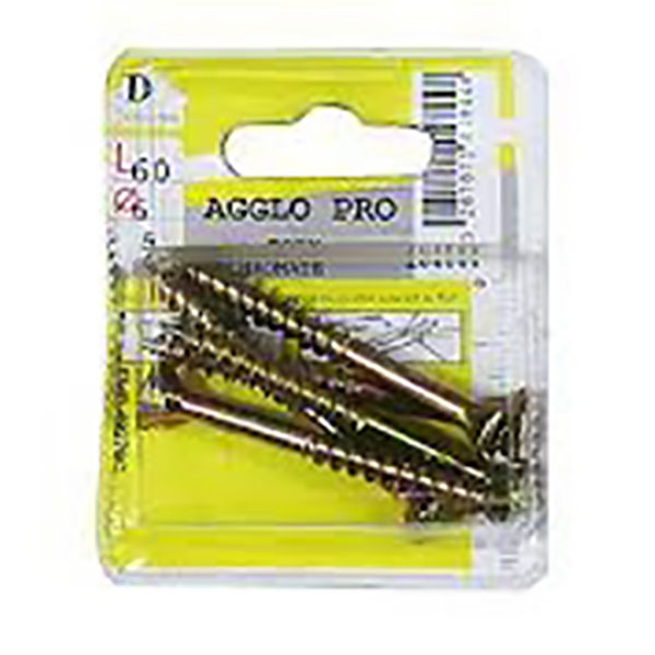 VIS AGGLO TORX BICH. 6X60 5P