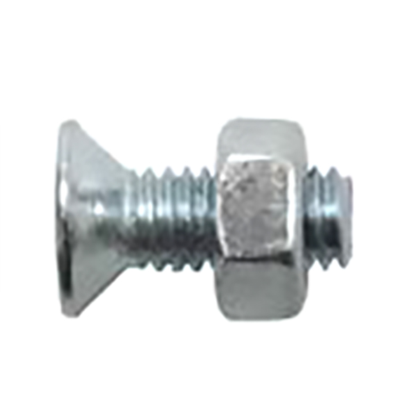 VIS METAUX TFF AVEC ECROU ZI - 5,0X40 - 8PCS