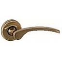 GARNITURE SUR ROSACE RONDE SOHO LAITON PATINE BEC DE CANE