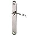 GARNITURE SUR PLAQUE ABSOLU NICKEL MAT CLE