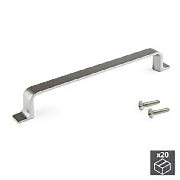 POIGNEE MEUBLE MODERNE 160MM ZAMAC NICKELE