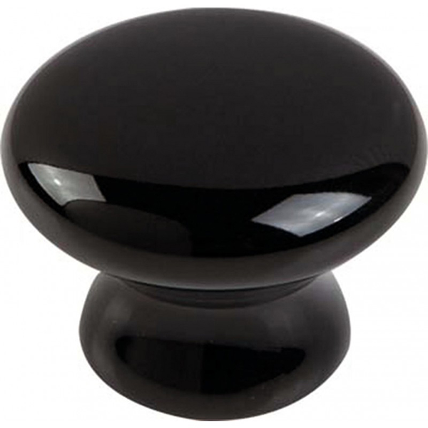 BOUTON CERAMIQUE NOIR 38MM